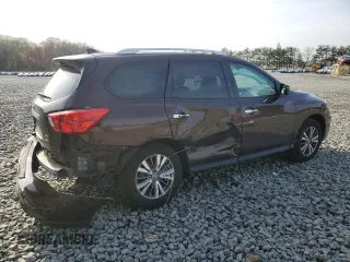 2019 Nissan Pathfinder SL with VIN 5N1DR2MM3KC611962, listed as a Copart auction lot 52697465 with 53,768 mi miles and Salvage Title. Bid and sale history available at carsss.com. Image 3.