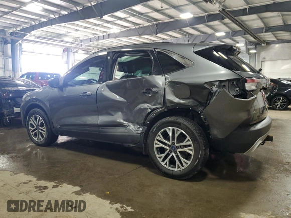 2021 Ford Escape SEL Hybrid with VIN 1FMCU9CZ5MUA11764, listed as a Copart auction lot 43969335 with 46,449 mi miles and Salvage title. Bid and sale history available at DreamBid. Image 2.