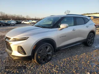 2019 Chevrolet Blazer RS z VIN 3GNKBERS1KS673158, wystawiony jako Copart lot #45166445 z przebiegiem 80 406 mil mil oraz Szkoda całkowita • Salvage title. Historia ofert i sprzedaży dostępna na DreamBid. Obrazek 1.