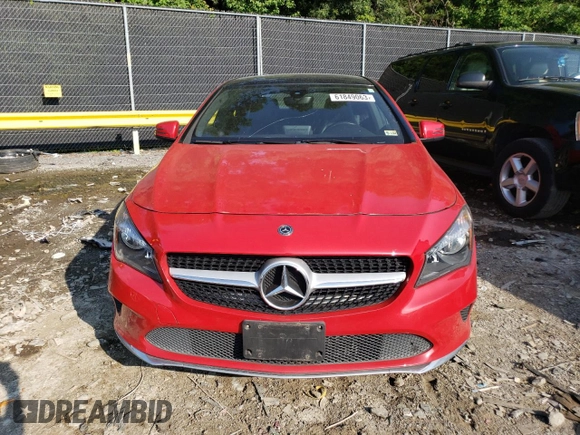 2018 Mercedes-Benz CLA 250 with VIN WDDSJ4EB0JN669208, listed as a Copart auction lot 61849063 with 59,373 mi miles and . Bid and sale history available at DreamBid. Image 5.