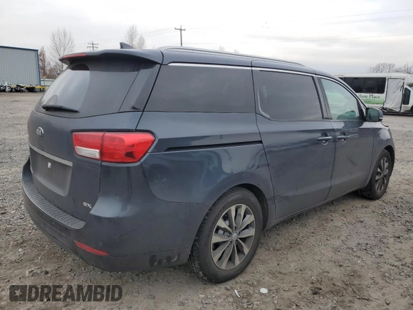 2016 Kia Sedona SX with VIN KNDMC5C10G6147873, listed as a Copart auction lot 43356985 with 133,356 mi miles and Salvage Title. Bid and sale history available at carsss.com. Image 3.