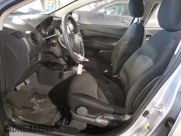 2024 Mitsubishi Mirage ES with VIN ML32AUHJ3RH017533, listed as a Copart auction lot 61968955 with 15,596 mi miles and Salvage title. Bid and sale history available at DreamBid. Image 7.