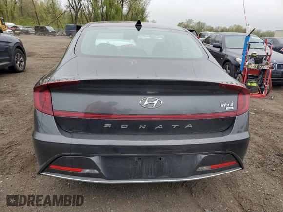 2020 Hyundai Sonata Hybrid Blue with VIN KMHL24JJ4LA009753, listed as a Copart auction lot 52606164 with 29,122 mi miles. Bid and sale history available at carsss.com. Image 6.