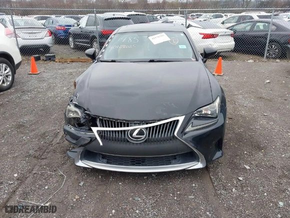 2016 Lexus RC 200t with VIN JTHHA5BC9G5001485, listed as a IAAI auction lot 41578795 with 123,056 mi miles. Bid and sale history available at carsss.com. Image 12.