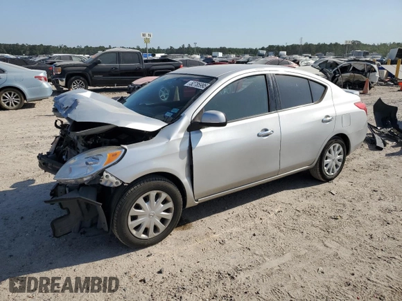 2014 Nissan Versa SV with VIN 3N1CN7AP1EL804775, listed as a Copart auction lot 52785995 with 108,094 mi miles and Salvage Title. Bid and sale history available at DreamBid. Image 1.
