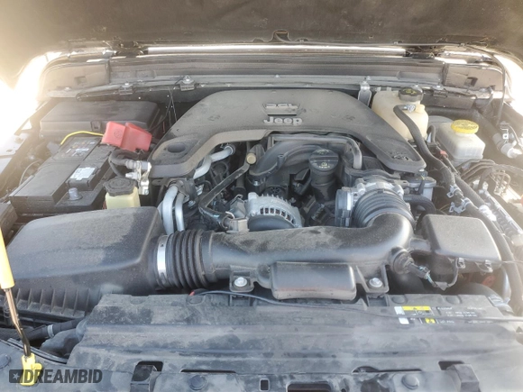 2018 Jeep Wrangler Unlimited Sport S with VIN 1C4HJXDG0JW120492, listed as a Copart auction lot 45418345 with 54,059 mi miles and Salvage Title. Bid and sale history available at carsss.com. Image 12.