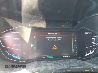 2020 Kia Niro EX Premium with VIN KNDCE3LC3L5372039, listed as a Copart auction lot 70039484 with 77,034 mi miles and Salvage Title. Bid and sale history available at carsss.com. Image 9.