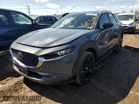 2024 Mazda CX-30 S Preferred with VIN 3MVDMBCM5RM636082, listed as a Copart auction lot 50178385 with 5,005 mi miles and Salvage Title. Bid and sale history available at DreamBid. Image 1.