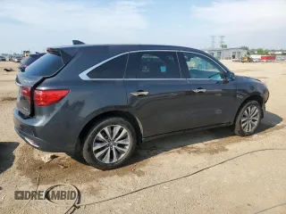 2014 Acura MDX Technology with VIN 5FRYD4H40EB047929, listed as a Copart auction lot 63595925 with 135,301 mi miles and Salvage title. Bid and sale history available at DreamBid. Image 3.