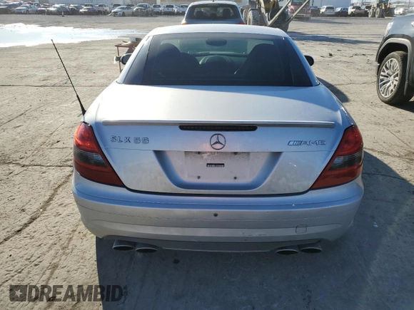 2006 Mercedes-Benz SLK-Class 5.5L AMG with VIN WDBWK73F66F115218, listed as a Copart auction lot 44944335 with 87,110 mi miles and Salvage Title. Bid and sale history available at carsss.com. Image 6.