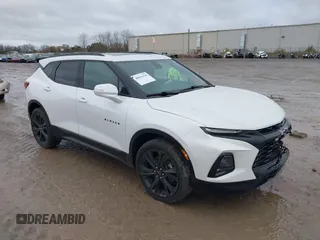 2021 Chevrolet Blazer RS with VIN 3GNKBERS7MS508086, listed as a IAAI auction lot 40921436 with 66,072 mi miles and . Bid and sale history available at DreamBid. Image 1.