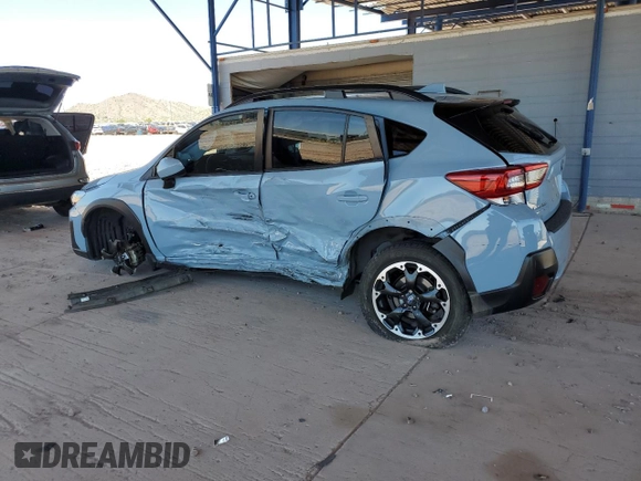 2021 Subaru Crosstrek Premium with VIN JF2GTAPC5M8266862, listed as a Copart auction lot 64136355 with 41,777 mi miles and Salvage title. Bid and sale history available at DreamBid. Image 2.