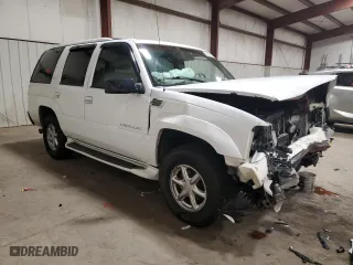 2000 Cadillac Escalade with VIN 1GYEK63R0YR185780, listed as a Copart auction lot 80620994 with 16,717 mi miles and Salvage Title. Bid and sale history available at carsss.com. Image 4.