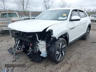 2024 Volkswagen Atlas SE with VIN 1V2KE2CA3RC235187, listed as a IAAI auction lot 42017847 with 12,575 mi miles and . Bid and sale history available at DreamBid. Image 2.