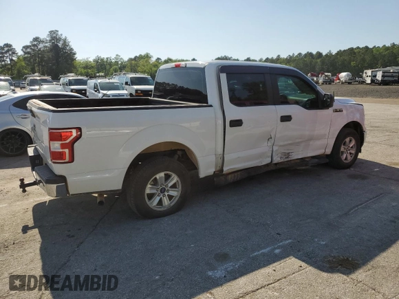 2018 Ford F-150 XL with VIN 1FTEW1CB5JKF02225, listed as a Copart auction lot 52215975 with 120,292 mi miles and Salvage Title. Bid and sale history available at DreamBid. Image 3.