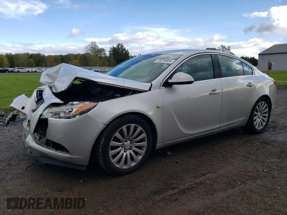 2011 Buick Regal CXL RL5 with VIN W04GT5GC0B1001062, listed as a Copart auction lot 76310664 with 190,403 mi miles and Salvage Title. Bid and sale history available at DreamBid. Image 1.