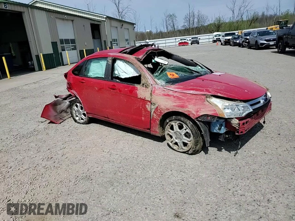 2008 Ford Focus SE with VIN 1FAHP35N88W150988, listed as a Copart auction lot 55142395 with Not Provided miles and Salvage Title. Bid and sale history available at DreamBid. Image 13.