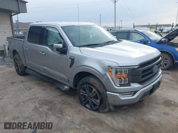 2021 Ford F-150 XL with VIN 1FTFW1E84MFA24558, listed as a IAAI auction lot 41996662 with 54,342 mi miles. Bid and sale history available at carsss.com. Image 1.