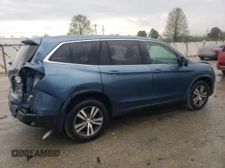 2017 Honda Pilot EX-L with VIN 5FNYF6H50HB087738, listed as a Copart auction lot 52154535 with 62,793 mi miles and Salvage Title. Bid and sale history available at DreamBid. Image 3.
