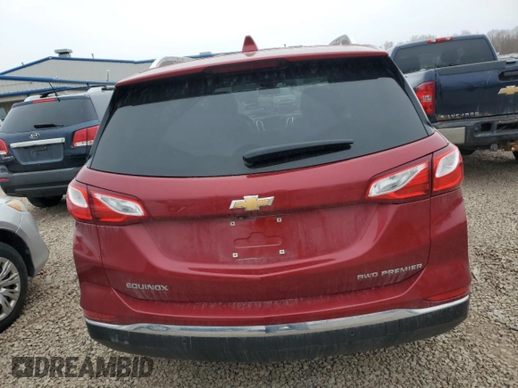 2019 Chevrolet Equinox Premier with VIN 3GNAXXEV9KS525865, listed as a Copart auction lot 51270795 with 59,387 mi miles and Salvage Title. Bid and sale history available at DreamBid. Image 6.
