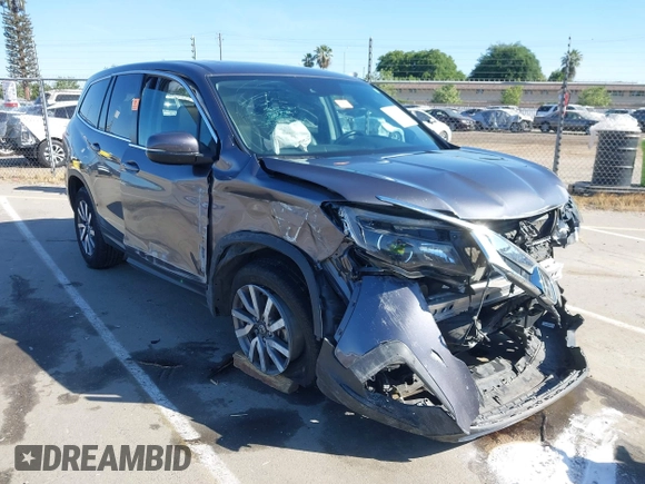 2020 Honda Pilot EX-L with VIN 5FNYF5H51LB020830, listed as a IAAI auction lot 42255746 with 60,503 mi miles and . Bid and sale history available at DreamBid. Image 1.
