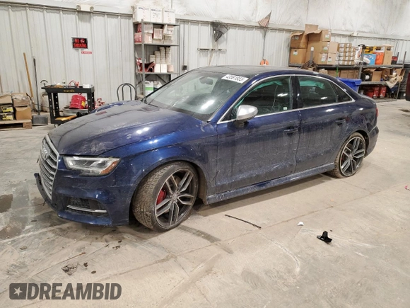 2017 Audi S3 Premium Plus z VIN WAUB1GFF2H1055563, wystawiony jako Copart lot #43581855 z przebiegiem 37 969 mil mil oraz Czysty tytuł • Clean title. Historia ofert i sprzedaży dostępna na DreamBid. Obrazek 1.