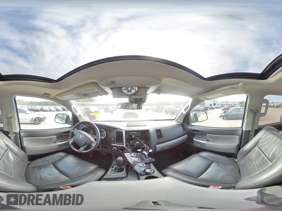 2018 Toyota Sequoia SR5 with VIN 5TDBY5G16JS162016, listed as a Copart auction lot 85428344 with 123,429 mi miles and Salvage Title. Bid and sale history available at carsss.com. Image 14.