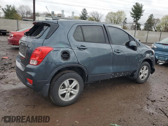 2021 Chevrolet Trax LS with VIN KL7CJNSB1MB347897, listed as a Copart auction lot 52775545 with 37,542 mi miles and Salvage Title. Bid and sale history available at carsss.com. Image 3.
