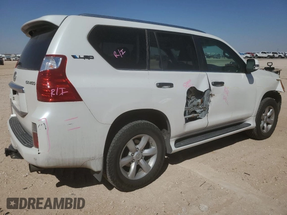 2011 Lexus GX 460 with VIN JTJBM7FX2B5019551, listed as a Copart auction lot 48359495 with 177,022 mi miles and Salvage Title. Bid and sale history available at DreamBid. Image 3.