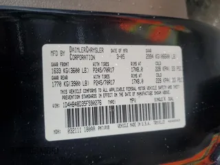 2005 Dodge Durango SLT z VIN 1D4HB48D35F590276, wystawiony jako Copart lot #51134845 z przebiegiem 186 604 mil mil oraz Szkoda całkowita • Salvage title. Historia ofert i sprzedaży dostępna na DreamBid. Obrazek 13.