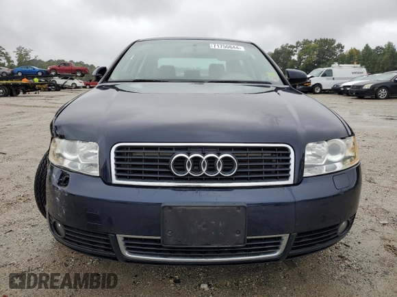 2005 Audi A4 1.8T SE with VIN WAULC68E25A078995, listed as a Copart auction lot 71750644 with 175,534 mi miles and Clean Title. Bid and sale history available at carsss.com. Image 5.