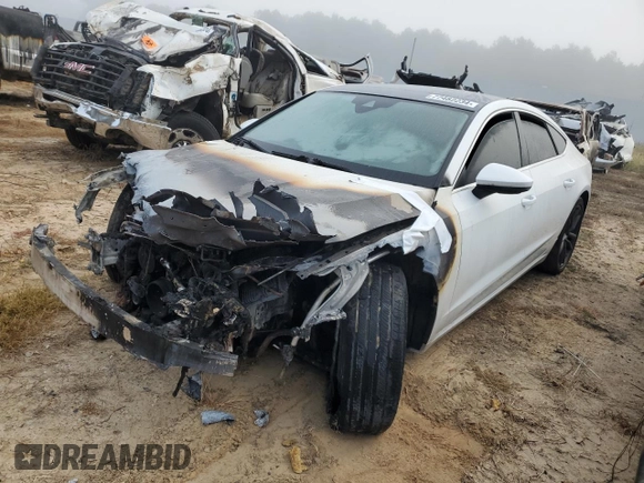 2021 Audi A7 z VIN WAUP2AF28MN016086, wystawiony jako Copart lot #77482234 z przebiegiem Nie podano mil oraz Szkody całkowita. Historia ofert i sprzedaży dostępna na DreamBid. Obrazek 1.