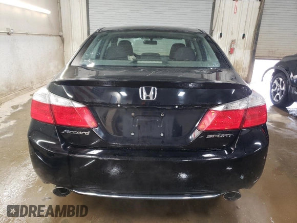 2014 Honda Accord Sport with VIN 1HGCR2F52EA021629, listed as a Copart auction lot 52610385 with 144,187 mi miles and Salvage Title. Bid and sale history available at carsss.com. Image 6.