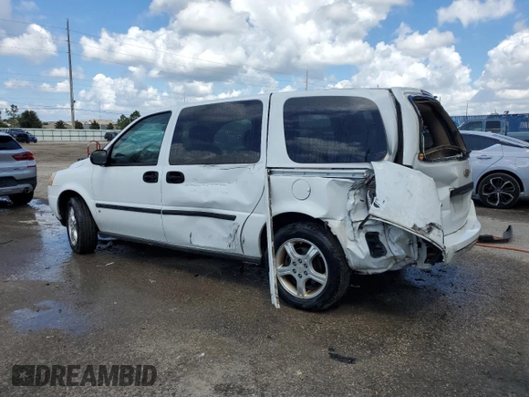 2008 Chevrolet Uplander LS with VIN 1GNDV23118D202120, listed as a Copart auction lot 72910414 with 165,637 mi miles and Salvage Title. Bid and sale history available at carsss.com. Image 2.