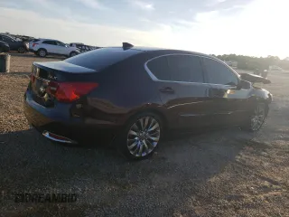 2016 Acura RLX Tech Pkg with VIN JH4KC1F50GC000693, listed as a Copart auction lot 77230494 with 152,092 mi miles and Salvage Title. Bid and sale history available at carsss.com. Image 3.