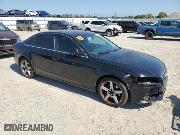 2009 Audi A4 Prestige with VIN WAUMF78KX9A093483, listed as a Copart auction lot 65438435 with 198,045 mi miles and Salvage title. Bid and sale history available at DreamBid. Image 4.