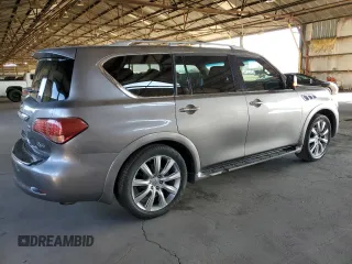 2012 Infiniti QX56 7-passenger with VIN JN8AZ2NF9C9515733, listed as a Copart auction lot 78267924 with 147,493 mi miles and Clean Title. Bid and sale history available at carsss.com. Image 3.