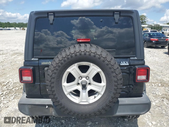 2018 Jeep Wrangler Unlimited Sport with VIN 1C4HJXDG8JW108185, listed as a Copart auction lot 58849745 with 65,097 mi miles and Salvage title. Bid and sale history available at DreamBid. Image 6.