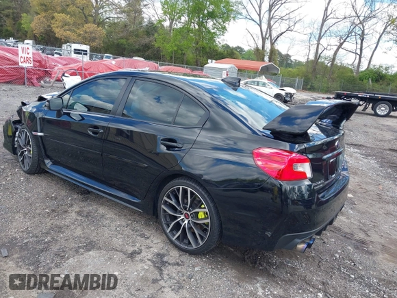 2021 Subaru WRX STI with VIN JF1VA2S66M9812006, listed as a IAAI auction lot 42021904 with 37,792 mi miles and . Bid and sale history available at DreamBid. Image 3.