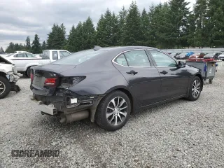 2015 Acura TLX Technology with VIN 19UUB1F55FA003713, listed as a Copart auction lot 61175075 with 108,605 mi miles and Salvage title. Bid and sale history available at DreamBid. Image 3.