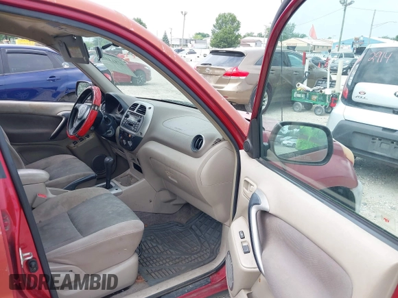 2001 Toyota RAV4 with VIN JTEGH20V710009113, listed as a IAAI auction lot 42813771 with 186,955 mi miles and . Bid and sale history available at DreamBid. Image 5.