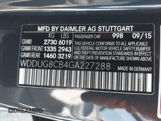 2016 Mercedes-Benz S 550 with VIN WDDUG8CB4GA227288, listed as a IAAI auction lot 41851012 with 71,752 mi miles and . Bid and sale history available at carsss.com. Image 9.