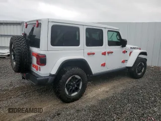 2021 Jeep Wrangler Unlimited Rubicon with VIN 1C4HJXFG9MW730828, listed as a Copart auction lot 45523055 with Not Provided miles and Clean Title. Bid and sale history available at DreamBid. Image 3.