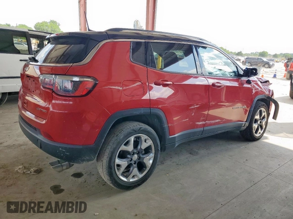 2020 Jeep Compass Limited с VIN 3C4NJDCB0LT123988, выставлен на аукционе Copart как лот 60930075 с пробегом 71 153 миль миль и Списание • Salvage title. История ставок и продаж доступна на DreamBid. Изображение 3.