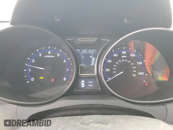 2013 Hyundai Veloster Turbo z VIN KMHTC6AE7DU152689, wystawiony jako Copart lot #51569125 z przebiegiem 102 152 mil mil oraz Szkoda całkowita • Salvage title. Historia ofert i sprzedaży dostępna na DreamBid. Obrazek 9.