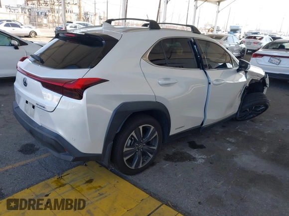 2022 Lexus UX 250h with VIN JTHX9JBH5N2054854, listed as a IAAI auction lot 42009922 with 57,944 mi miles and . Bid and sale history available at DreamBid. Image 4.