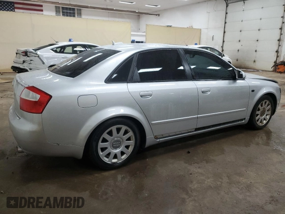 2005 Audi A4 1.8T SE with VIN WAULC68E55A067876, listed as a Copart auction lot 43747575 with 166,626 mi miles and Clean Title. Bid and sale history available at carsss.com. Image 3.