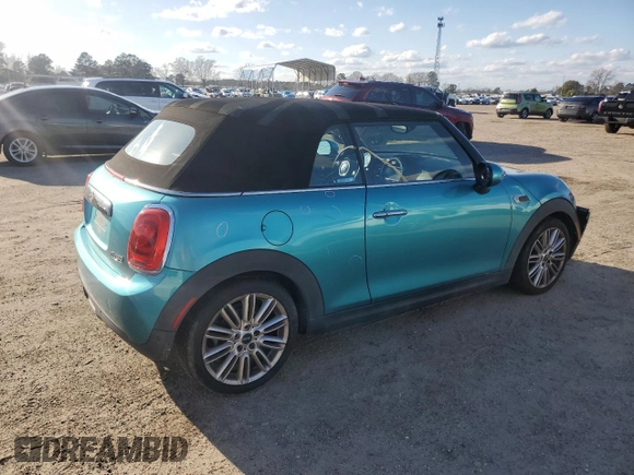 2017 MINI Convertible Cooper with VIN WMWWG5C3XH3A81477, listed as a Copart auction lot 47859555 with 49,834 mi miles and Salvage title. Bid and sale history available at DreamBid. Image 3.