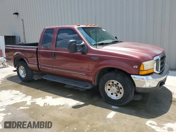 2000 Ford F-250 XL with VIN 1FTNX20L1YEB50589, listed as a Copart auction lot 63743775 with 105,448 mi miles and Salvage title. Bid and sale history available at DreamBid. Image 4.