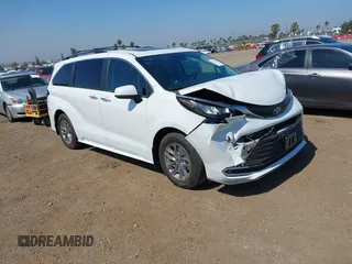 2024 Toyota Sienna XLE with VIN 5TDJRKEC8RS220344, listed as a IAAI auction lot 42517106 with 12,566 mi miles and . Bid and sale history available at DreamBid. Image 1.
